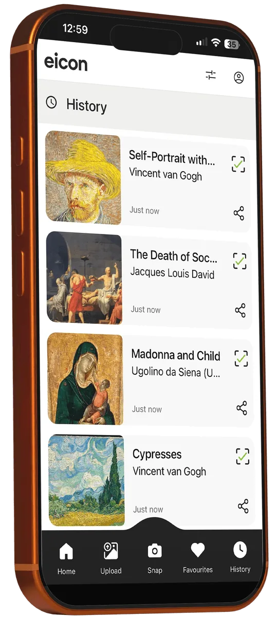 Saving a scanned artwork to your personal art journal in Eicon